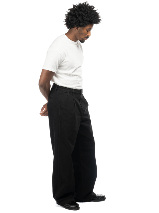 Studio Cotton Trouser - Black