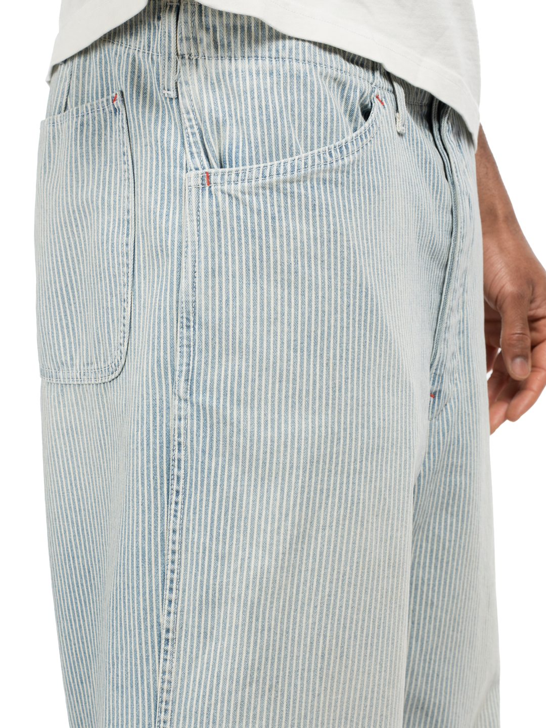 Hickory Stripe Service Pant - Faded Wash