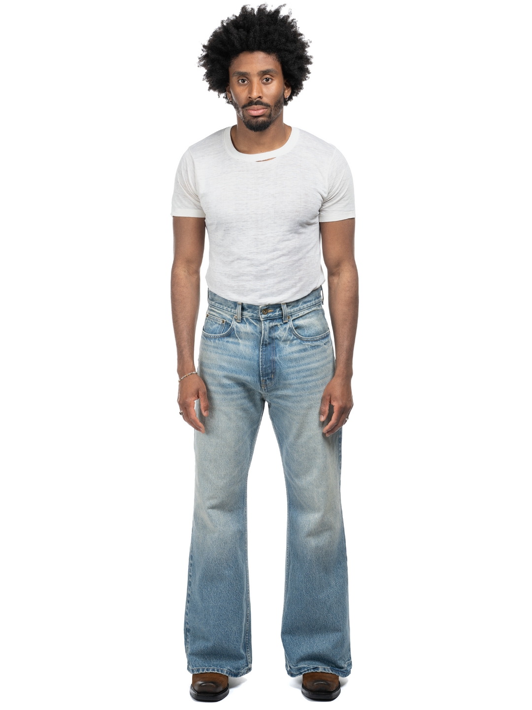 Serge Loose Bootcut Jeans - Dusk Indigo