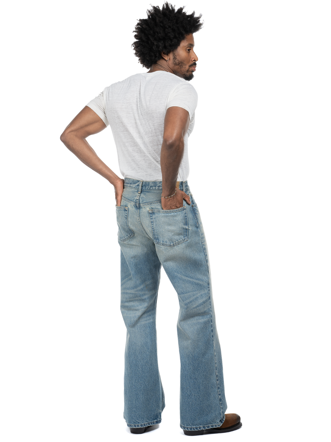 Serge Loose Bootcut Jeans - Dusk Indigo