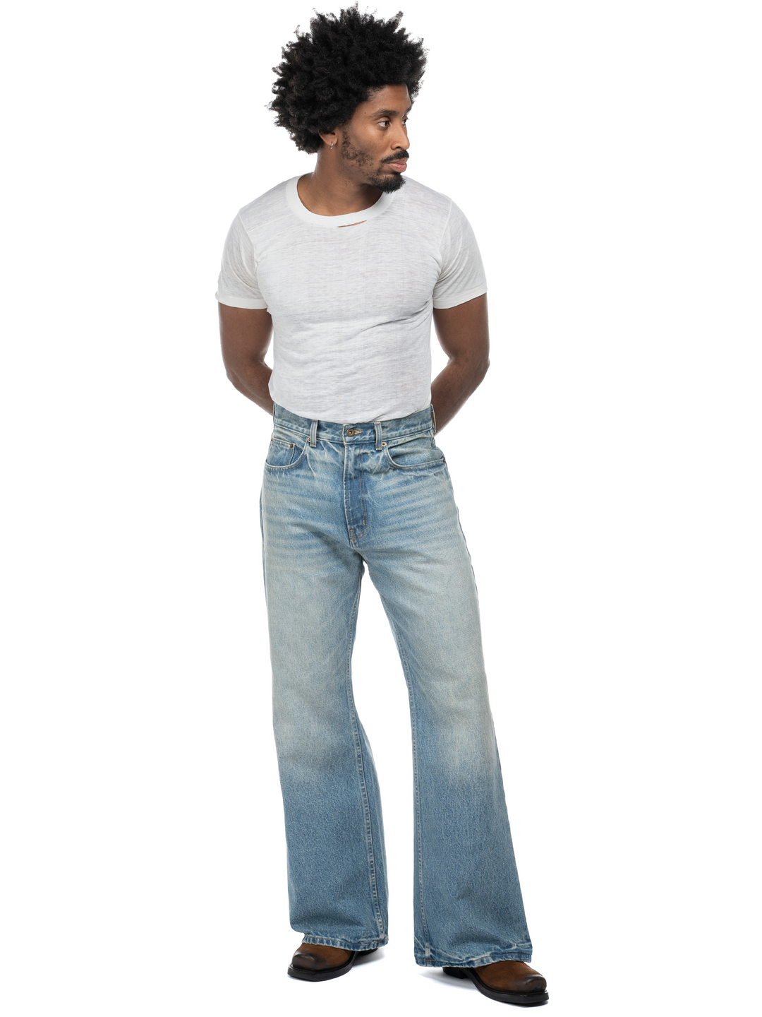 Serge Loose Bootcut Jeans - Dusk Indigo