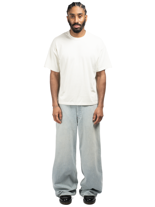 Hickory Stripe Service Pant - Faded Wash