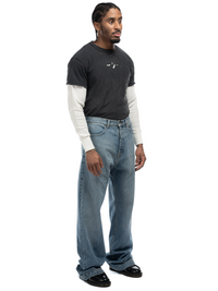 Javier Wide Leg Jeans - Light Wash Indigo