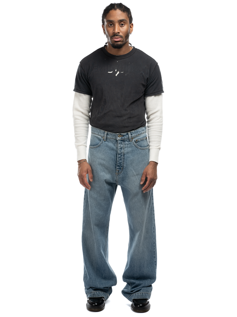 パンツ Denim for ihavesevereed Javier Wide Leg Jeans - Light Wash Indigo – BARE KNUCKLES