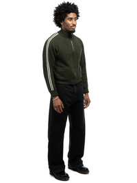 Alexandra Knit Zip Sweater - Olive