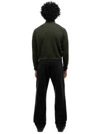 Alexandra Knit Zip Sweater - Olive