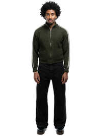 Alexandra Knit Zip Sweater - Olive