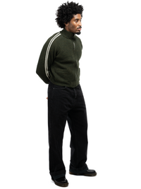 Alexandra Knit Zip Sweater - Olive