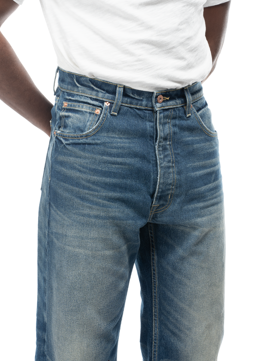 【DISCERNMENT】Arthur Non-Fade Straight Denim Pants Arthur Straight Leg Jeans – BARE KNUCKLES