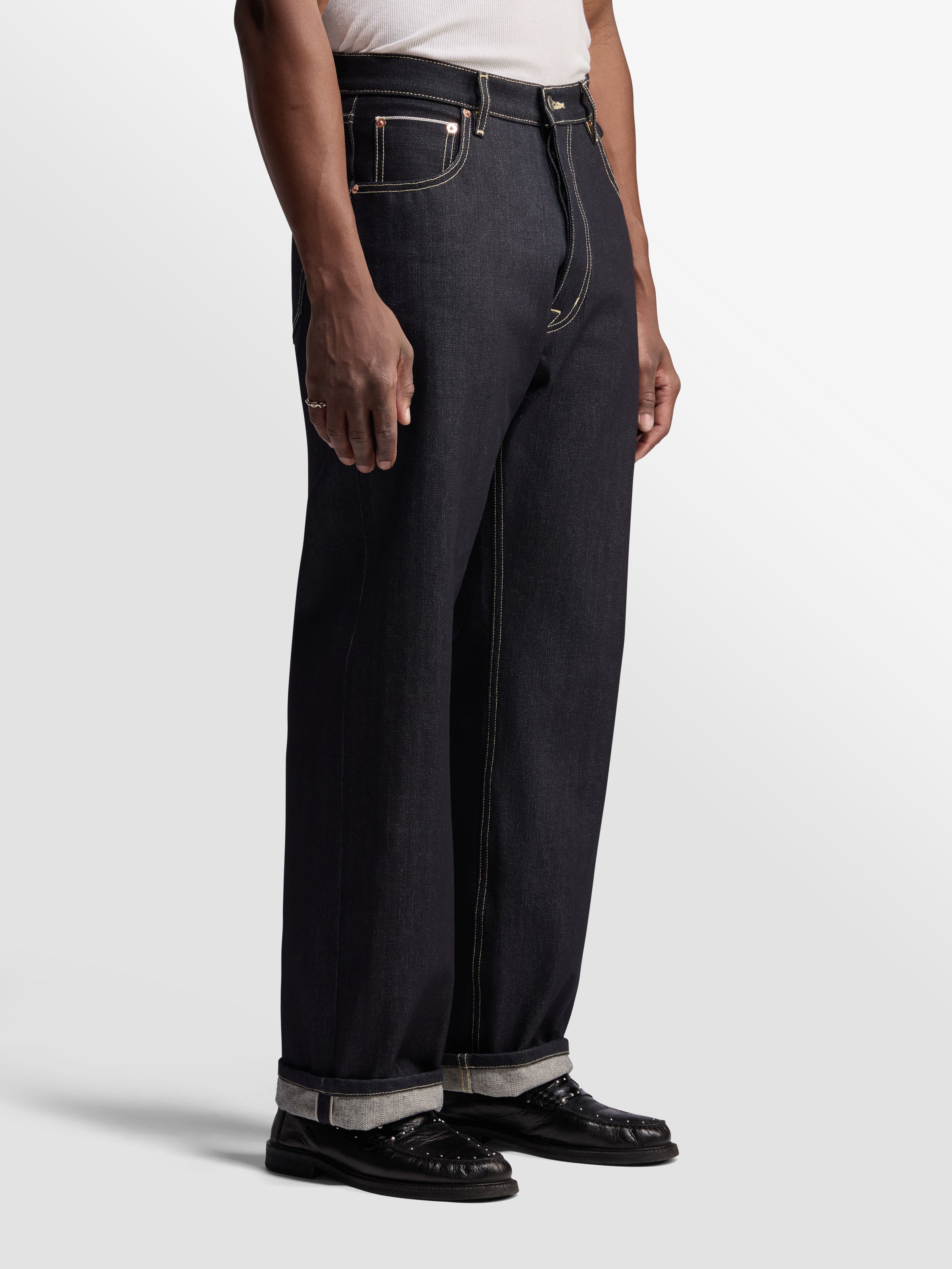メンズ BARE KNUCKLES Arthur Straight Leg Jeans