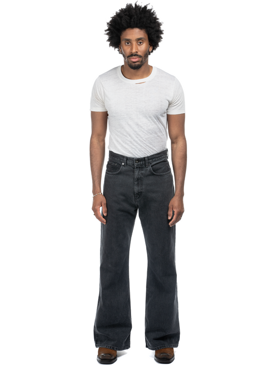 Serge Loose Bootcut Jeans - Ash Black