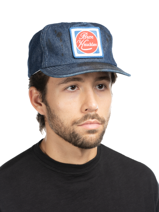 Script Oiled Denim Logo Hat