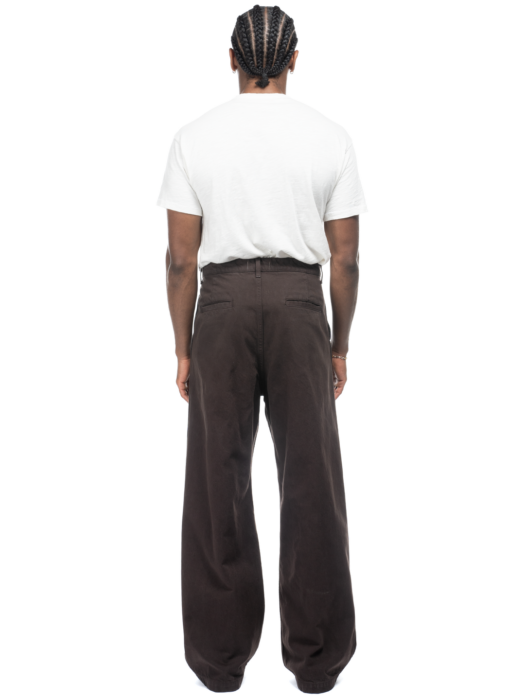 Studio Cotton Trouser - Brown