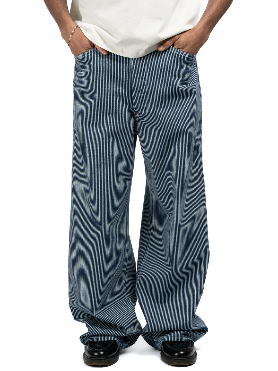 Hickory Stripe Service Pant - Rinsed Raw