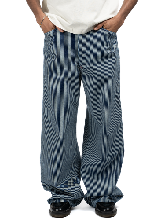 Hickory Stripe Service Pant - Rinsed Raw