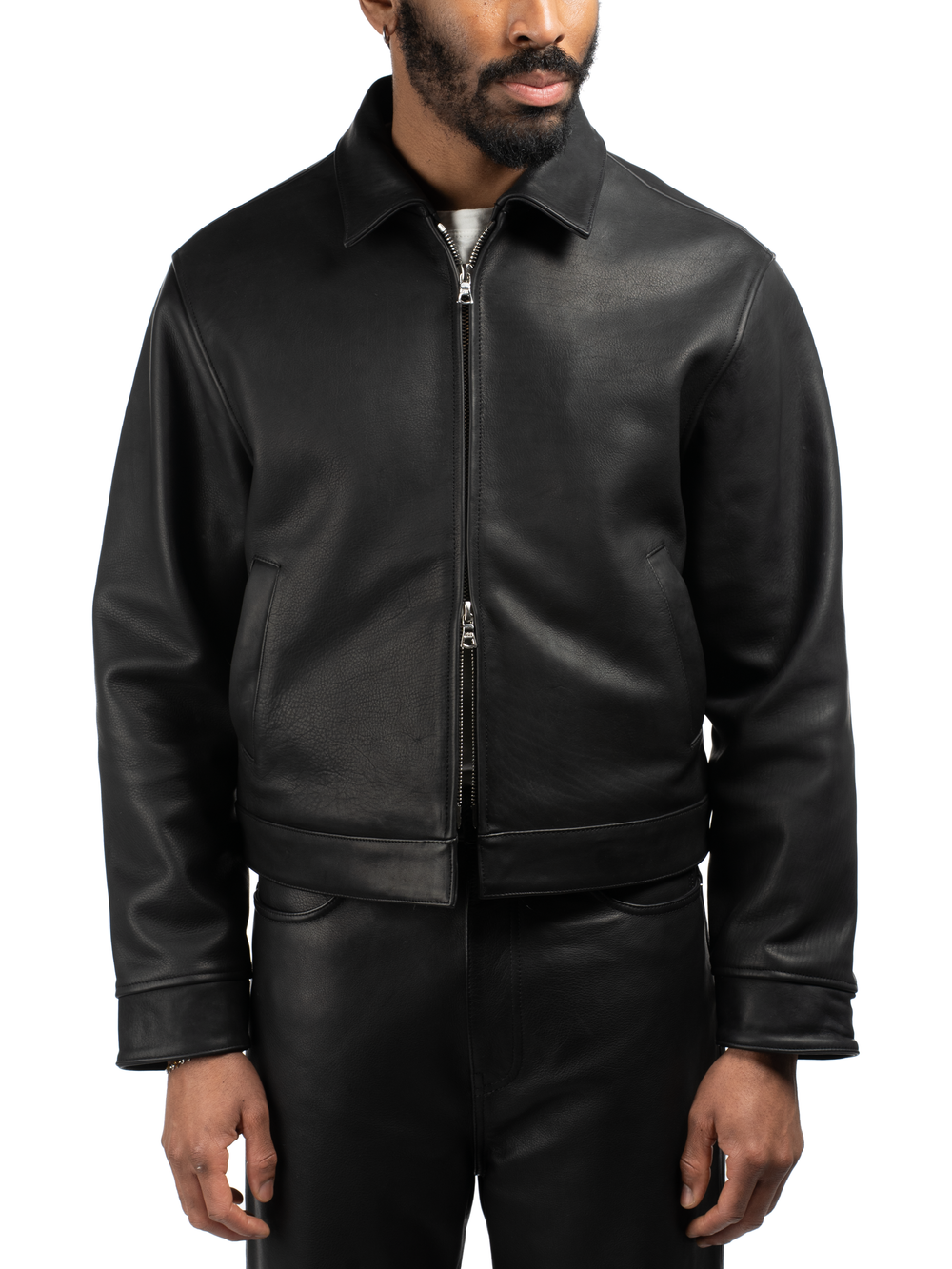 Freddy Leather Blouson - Black Cowhide