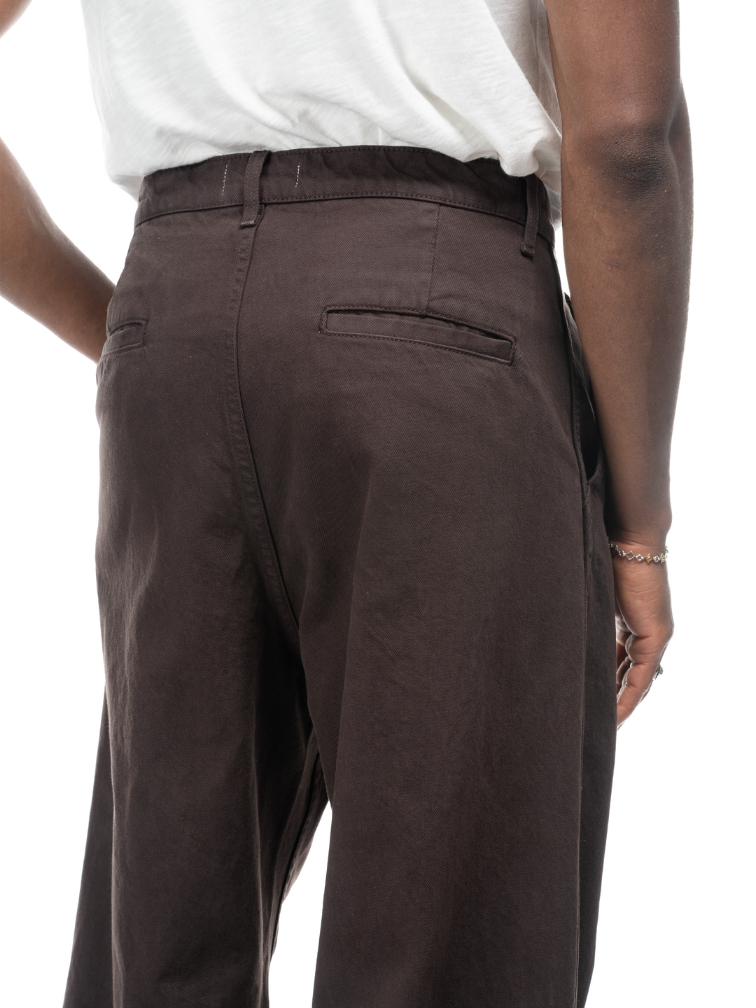 Studio Cotton Trouser - Brown