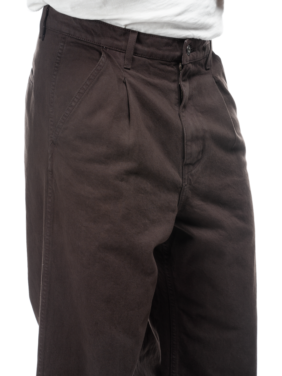 Studio Cotton Trouser - Brown