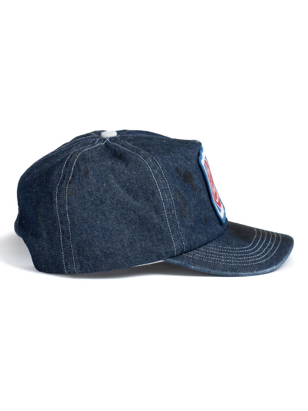 Script Oiled Denim Logo Hat