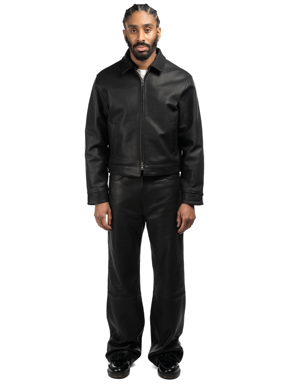 Freddy Leather Blouson - Black Cowhide
