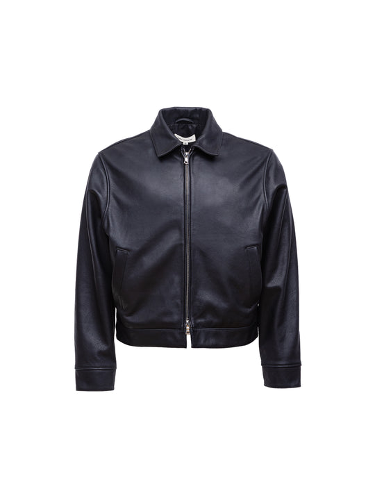 Freddy Leather Blouson - Black Cowhide