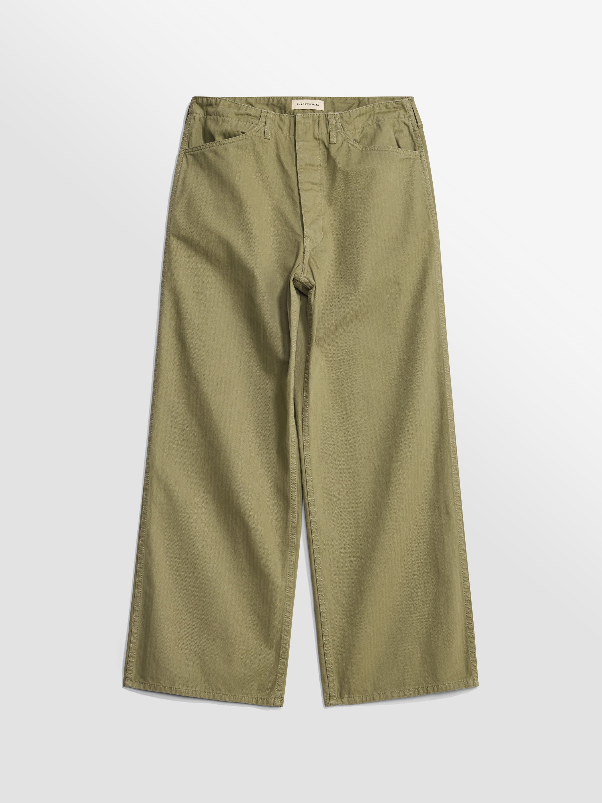 40s~50s hbt ワークパンツ フェード　襤褸 HBT Service Pant - Washed Olive – BARE KNUCKLES