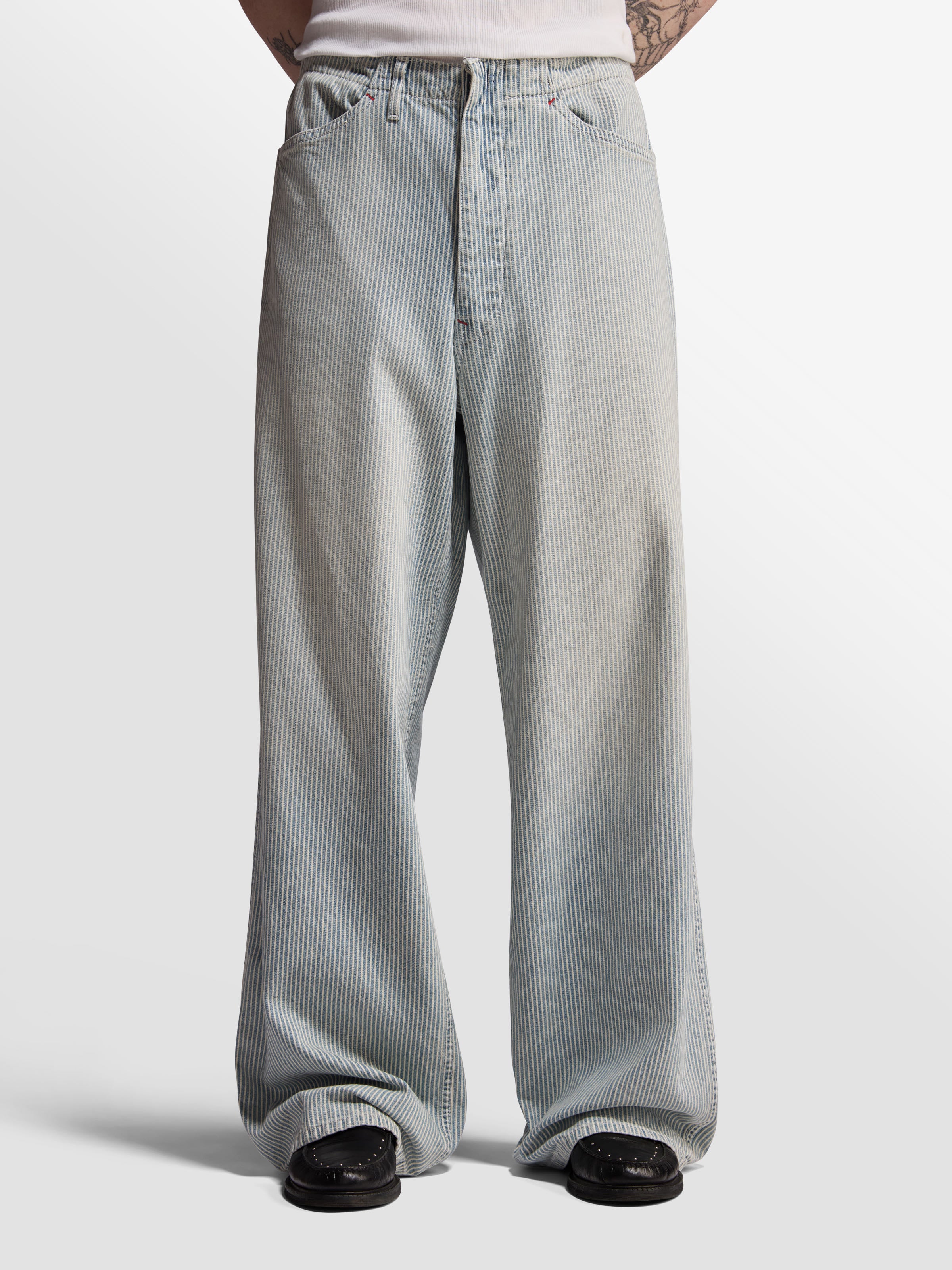 Hickory Stripe Service Pant - Faded Wash – BARE KNUCKLES