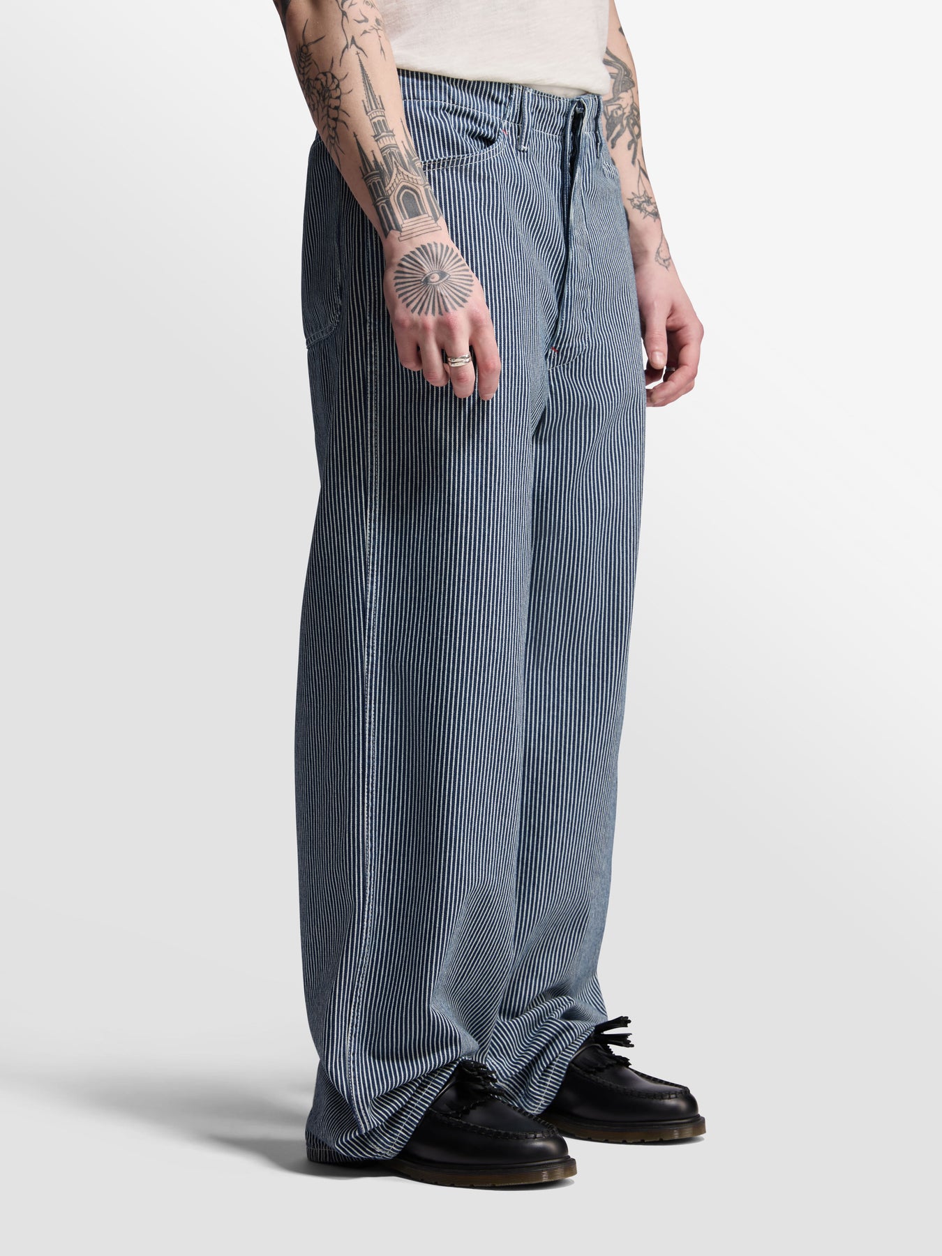 Hickory Stripe Service Pant - Rinsed Raw – BARE KNUCKLES