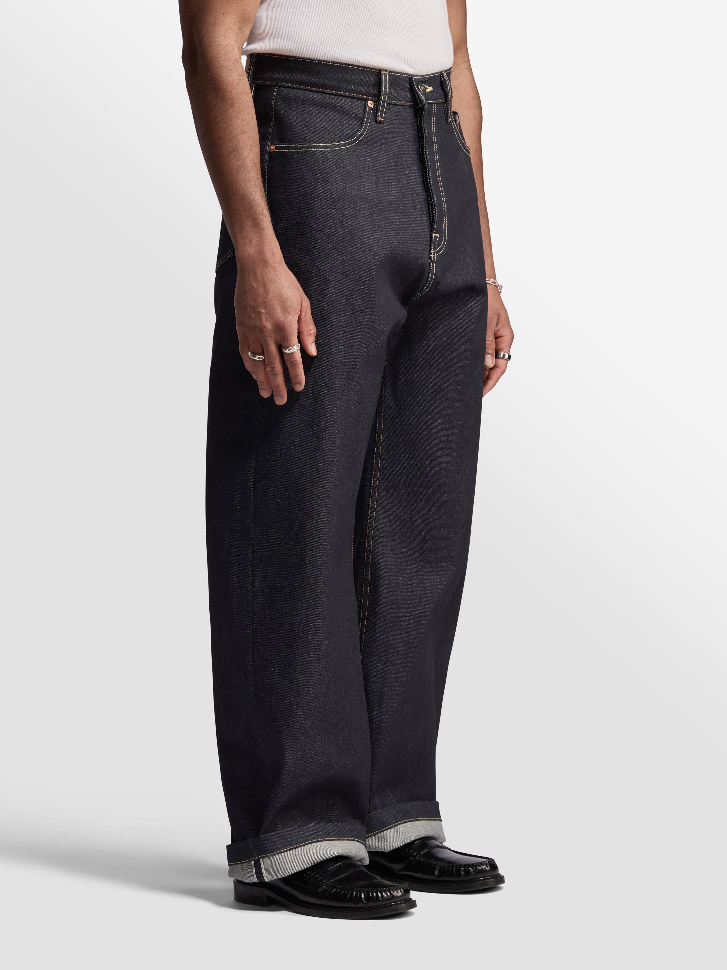 Javier Wide Leg Jeans - Japanese Selvedge – BARE KNUCKLES