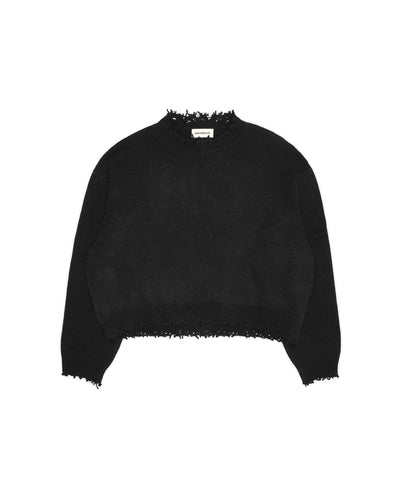 Cropped Cashmere Wool Sweater