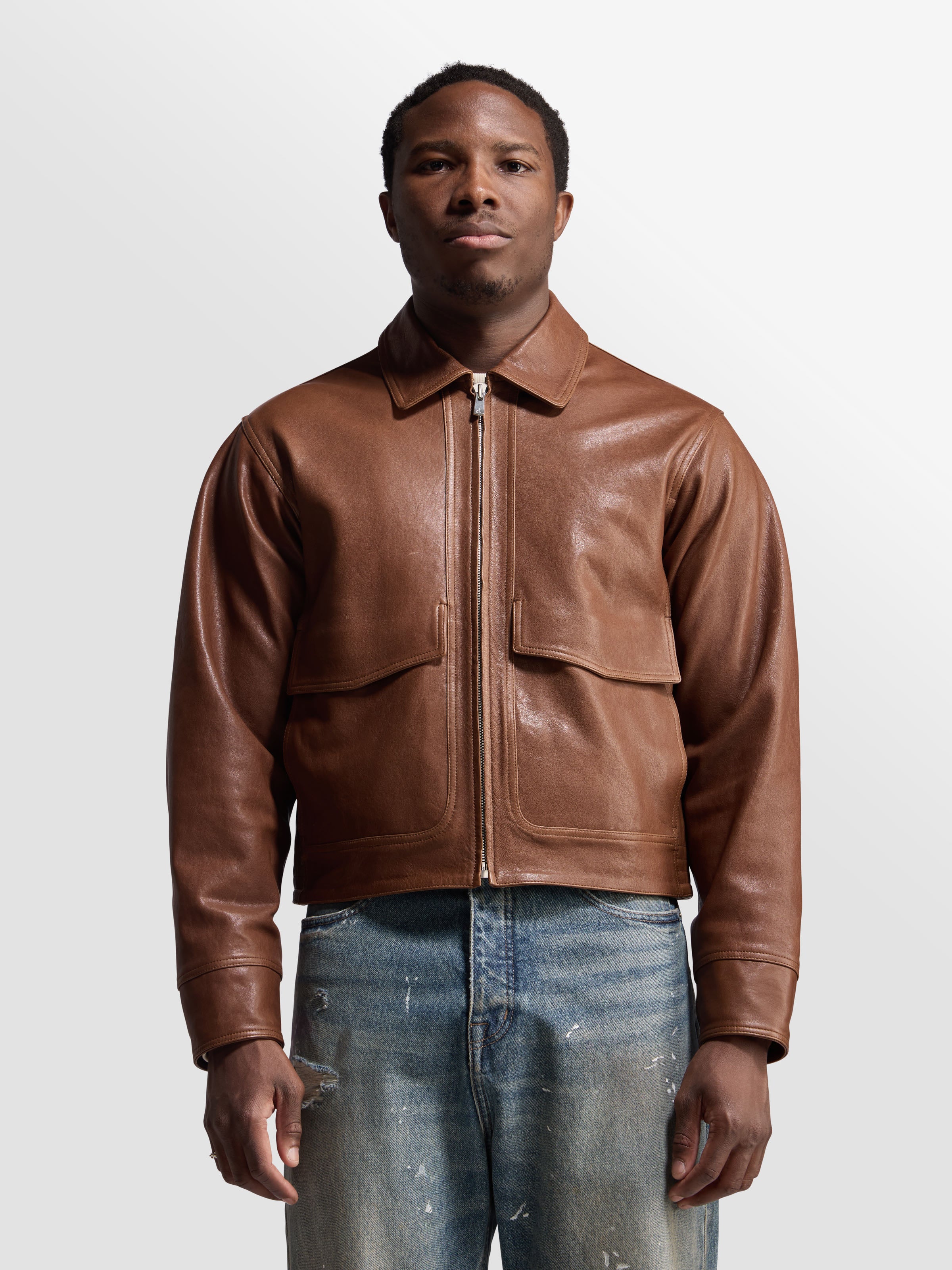 Leather Cruiser Jacket – BARE KNUCKLES