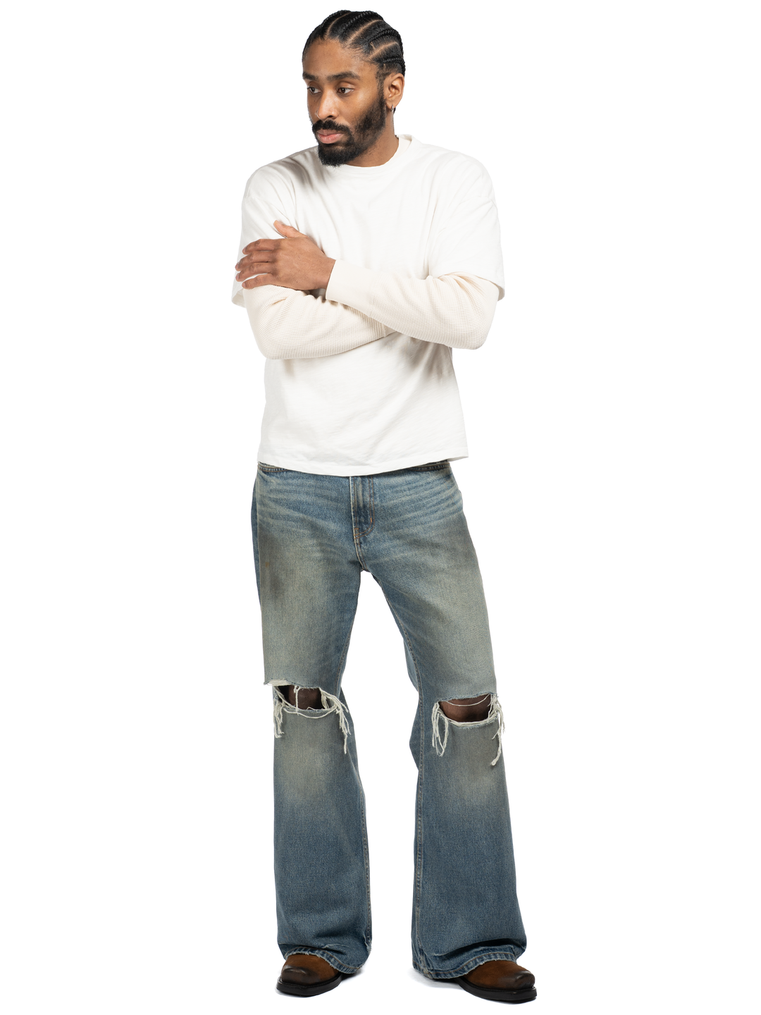 Serge Loose Bootcut Jeans