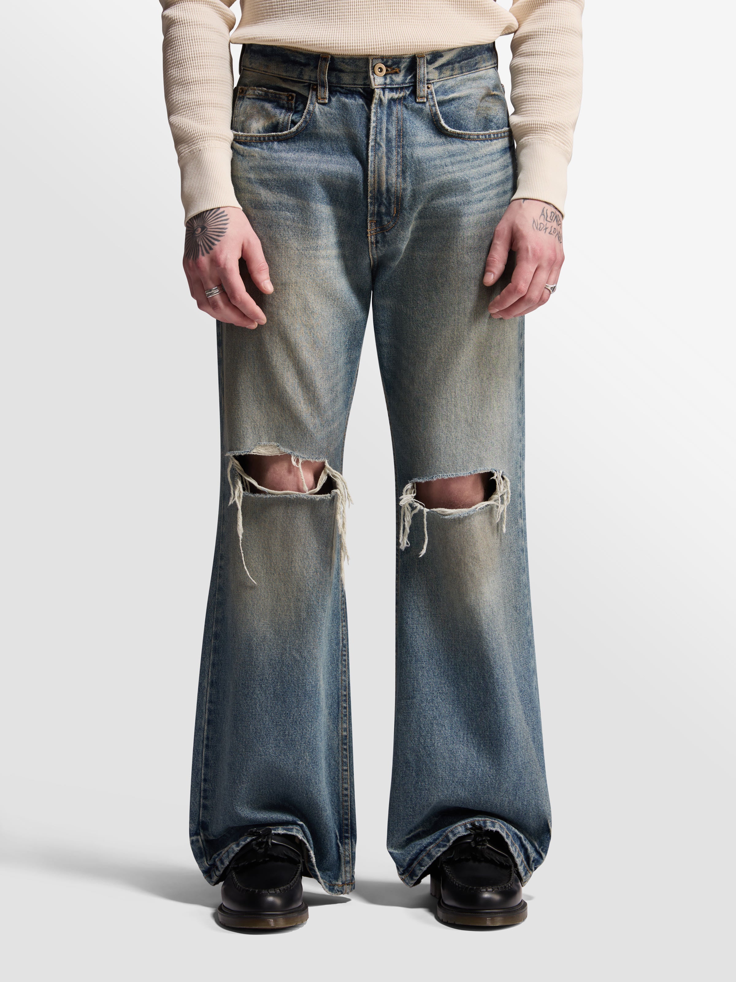 Serge Loose Bootcut Jeans – BARE KNUCKLES
