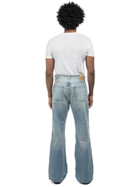 Studded Serge Loose Bootcut Jeans