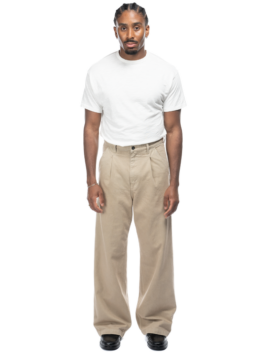 Studio Cotton Trouser - Tan