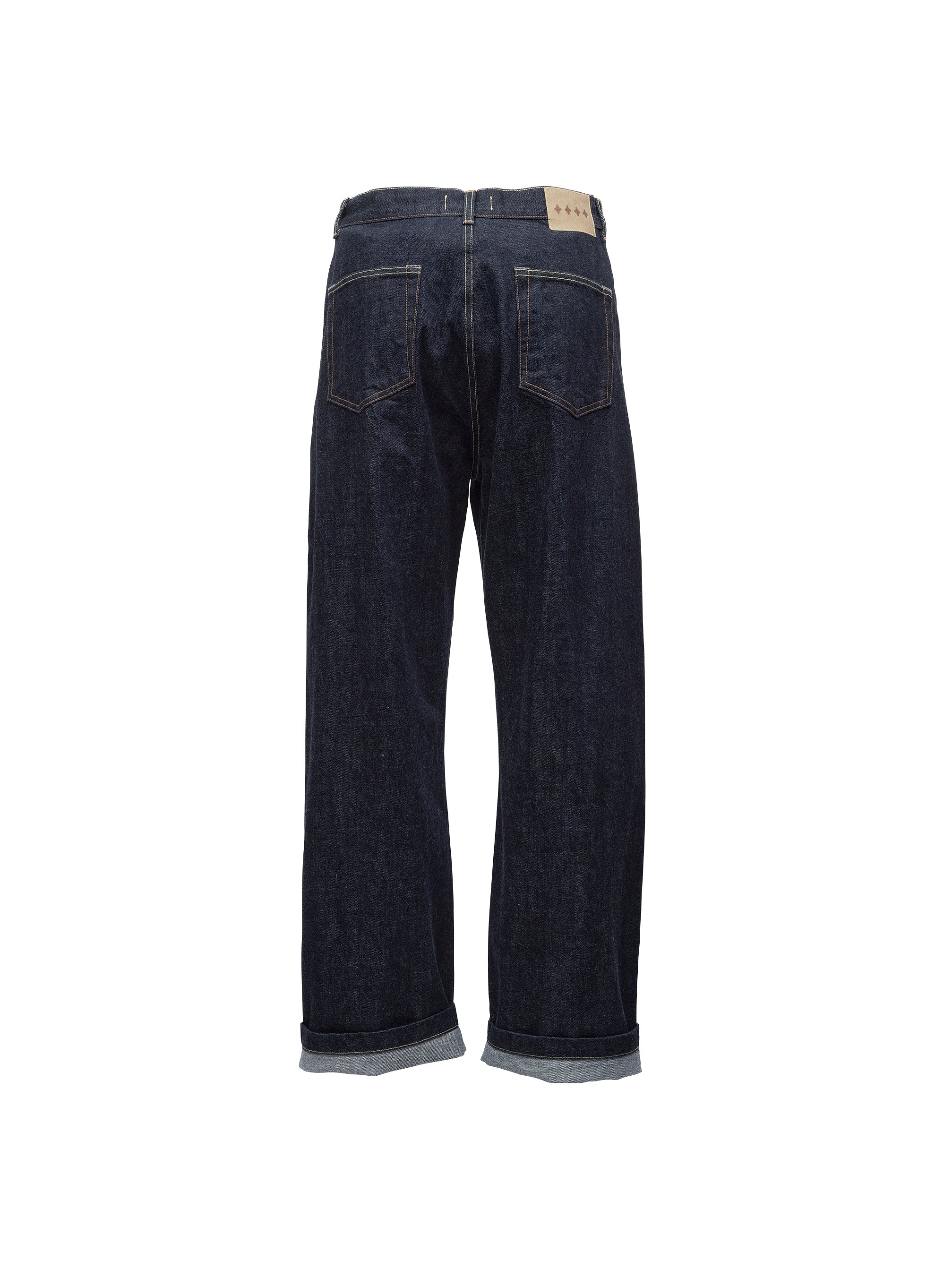 30 即日発送 Baggy Selvedge Jean Natural Javier Wide Leg Jeans - Japanese Selvedge – BARE KNUCKLES