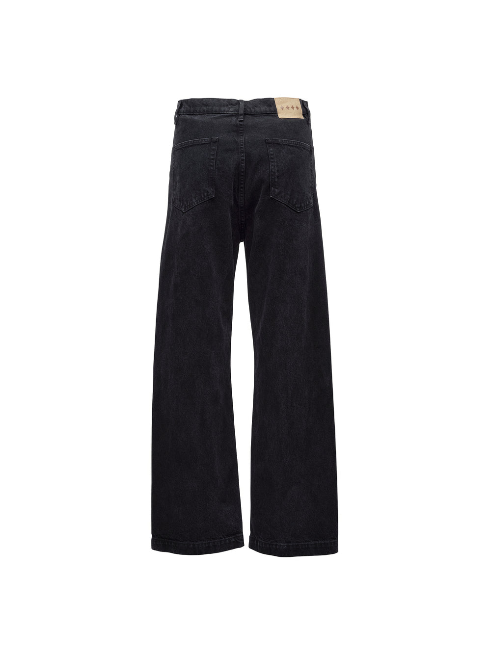 Javier Wide Leg Jeans - Rinsed Black