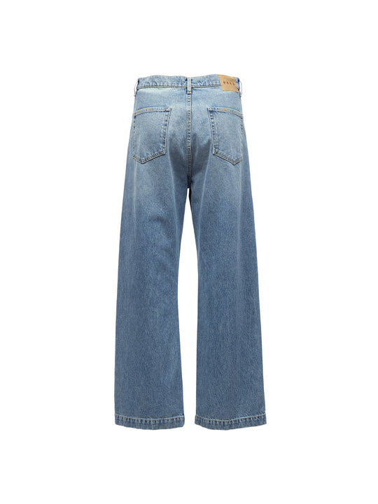 Javier Wide Leg Jeans - Light Wash Indigo